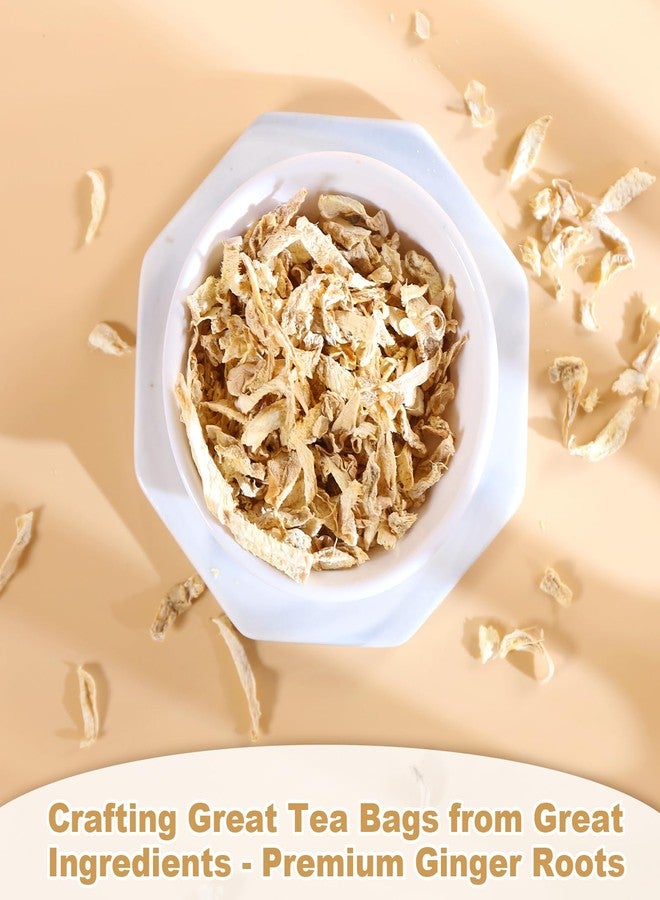 كامل فول تشيا - أكياس شاي الزنجبيل، 2 غرام × 50 كيس شاي - أكياس شاي جذر الزنجبيل الفاخرة - دافئ وحار - غير معدل وراثيًا - خالٍ من الكافيين - يدعم الهضم ويعزز المناعة - Image 2